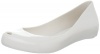 Mini Melissa Ultragirl Ballerina Flat (Little Kid), White, 3 M US Little Kid