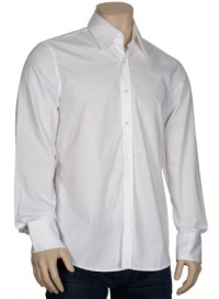 Hugo Boss Mens Slim Fit White Pinstripe Dress Shirt Large L Lucas Long Sleeves Hugo Boss Mens Slim Fit White Pinstripe Dress Shirt Large L Lucas Long Sleeves