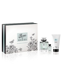 This three-piece set includes a 50 mL Eau de Toilette, 50 mL Body Crème and 5 mL mini spray for travel. This three-piece set includes a 50 mL Eau de Toilette, 50 mL Body Crème and 5 mL mini spray for travel.