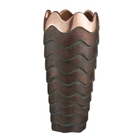 The Copper Canyon Collection was inspired by the designer's many trips to the canyons of the southwest. Grand Canyon, Arches National Park, Bryce Canyon and others. These canyons are carved from water and wind. The coppery sand and desert flora are referenced by the copper and verdigris on the ripples and ridges of Nambé's Copper Canyon Collection. The Copper Canyon Collection was inspired by the designer's many trips to the canyons of the southwest. Grand Canyon, Arches National Park, Bryce Canyon and others. These canyons are carved from water and wind. The coppery sand and desert flora are referenced by the copper and verdigris on the ripples and ridges of Nambé's Copper Canyon Collection.