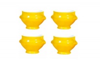 Emile Henry Lion's Head Soup Bowls, Set of 4, Citron Emile Henry Lion's Head Soup Bowls, Set of 4, Citron