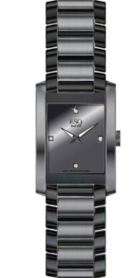 ESQ by Movado Men's 07301368 Venture Black-Steel with Diamonds Black Rectangle Dial Watch ESQ by Movado Men's 07301368 Venture Black-Steel with Diamonds Black Rectangle Dial Watch
