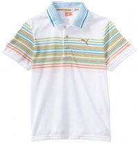 Puma Golf Boy's Tech Wrap Stripe Polo Tee Puma Golf Boy's Tech Wrap Stripe Polo Tee