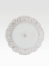 Bring the outdoors inside with a beautifully detailed, hand-finished stoneware plate detailed with lattice to celebrate the splendor and romance of the world's most beautiful gardens. From the Jardins du Monde Collection11 diam.Ceramic stonewareDishwasher safeImported Bring the outdoors inside with a beautifully detailed, hand-finished stoneware plate detailed with lattice to celebrate the splendor and romance of the world's most beautiful gardens. From the Jardins du Monde Collection11 diam.Ceramic stonewareDishwasher safeImported