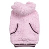 Casual Canine Polyester Snowbaby Dog Hoodie, Teacup, 6-Inch, Pink