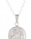 Sterling Silver Children's Guardian Angel Pendant, 13