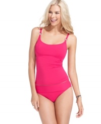 The wide foldover waistband on this Captiva brief bottom flatters a feminine figure! The wide foldover waistband on this Captiva brief bottom flatters a feminine figure!