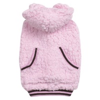 Casual Canine Polyester Snowbaby Dog Hoodie, Teacup, 6-Inch, Pink Casual Canine Polyester Snowbaby Dog Hoodie, Teacup, 6-Inch, Pink