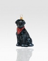 A celebration of Poland's time-honored glassmaking tradition, this charming glass pup sculpture, complete with a holiday bandana, is lovingly crafted by skilled artisans. Mouth-blown Hand-painted Gift boxed 3 high Imported