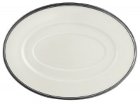 Lenox Solitaire Platinum-Banded Fine China Sauceboat Stand Lenox Solitaire Platinum-Banded Fine China Sauceboat Stand
