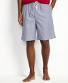 Hang out around the house in style and comfort with these drawstring pajama shorts from Nautica.