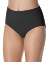 Bali Women's Microfiber Brief Panty, Black, 8/9