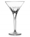 When you want martini glasses that are perfect for both casual or formal occasions, turn to this stemware that features a jewel-like geometric pattern that gently fades away at the tops of the stems for an eye-catching twist on the ordinary.