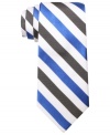 Give your stripes an energy shot. This Ben Sherman tie follows all the right lines.