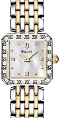 Bulova Women's 98R132 Mother of Pearl Dial 20 Diamonds Case Bracelet Watch Bulova Women's 98R132 Mother of Pearl Dial 20 Diamonds Case Bracelet Watch