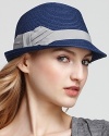 August Accessories Paper Fedora with Bow