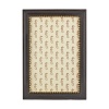 Gold-tone beads add a rich accent to this wood frame from Tizo.
