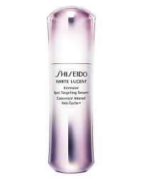 A super brightening serum created to diminish stubborn dark spots in 10 days and prevent future pigmentation from appearing. Formulated with smoothing and re-texturizing ingredients to enhance clarity and radiance for flawless, perfectly even-toned skin. Developed with advanced Shiseido Multi-Action Brightening System+, targeting all types of hyper-pigmentation and their causes: dark spots, age spots, acne scars and uneven skin tones. 1 oz. A super brightening serum created to diminish stubborn dark spots in 10 days and prevent future pigmentation from appearing. Formulated with smoothing and re-texturizing ingredients to enhance clarity and radiance for flawless, perfectly even-toned skin. Developed with advanced Shiseido Multi-Action Brightening System+, targeting all types of hyper-pigmentation and their causes: dark spots, age spots, acne scars and uneven skin tones. 1 oz.