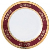 Philippe Deshoulieres Orsay Red Cream Soup Saucer
