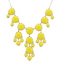 Color Bubble BIB Statement Fashion Necklace - Yellow Color Bubble BIB Statement Fashion Necklace - Yellow