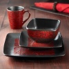 American Atelier Yardley Red 16-Piece Dinnerware Set