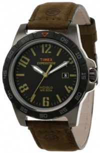 Timex Unisex T499269J Expedition Rugged Metal Field Gunmetal Gray Case, Brown Leather Strap Watch Timex Unisex T499269J Expedition Rugged Metal Field Gunmetal Gray Case, Brown Leather Strap Watch