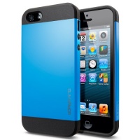 SPIGEN SGP SGP10099 Slim Armor Color Case for iPhone 5 - 1 Pack - Retail Packaging - Dodger Blue SPIGEN SGP SGP10099 Slim Armor Color Case for iPhone 5 - 1 Pack - Retail Packaging - Dodger Blue