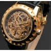 Eric Edelhausen Dorado Men's Gold Plated Automatic Skeleton