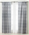 The Long Links Window Panel from Hotel Collection is the perfect finishing touch to your bedroom with a landscape of contemporary patterns.