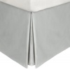 Calvin Klein Home Solid Percale Double Row Cord Queen Bedskirt, Pale Gray