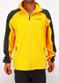 Columbia Men's Shadow Heights Shell Orange Zip Jacket Omni-Shield WM6000