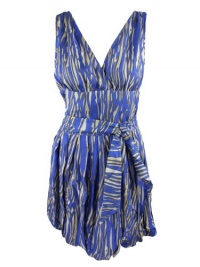 Rachel Zoe womens krista bubble zebra sash waist dress Rachel Zoe womens krista bubble zebra sash waist dress