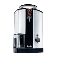 Beautifully designed, this conical burr grinder from Breville delivers a precise and even grind for everything from espresso to Turkish coffee to French press. The adjustable settings offer consistently shaped grinds and even extraction - the key to producing flavorful coffee. And, the slow nature of the grind imparts minimal heat to the beans, preserving more natural bean flavor than blade grinders. Beautifully designed, this conical burr grinder from Breville delivers a precise and even grind for everything from espresso to Turkish coffee to French press. The adjustable settings offer consistently shaped grinds and even extraction - the key to producing flavorful coffee. And, the slow nature of the grind imparts minimal heat to the beans, preserving more natural bean flavor than blade grinders.