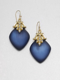 EXCLUSIVELY AT SAKS. From the Lucite Teatro Moderne Collection. Diamond-shaped drops of hand-painted, hand-sculpted Lucite, delightfully capped with a dazzling cluster of faceted Swarovski crystals.CrystalLuciteGoldtoneLength, about 2Ear wireMade in USA EXCLUSIVELY AT SAKS. From the Lucite Teatro Moderne Collection. Diamond-shaped drops of hand-painted, hand-sculpted Lucite, delightfully capped with a dazzling cluster of faceted Swarovski crystals.CrystalLuciteGoldtoneLength, about 2Ear wireMade in USA