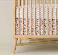 DwellStudio Crib Skirt, Zinnia Rose DwellStudio Crib Skirt, Zinnia Rose