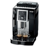 This compact espresso have all the features you want, in a smaller size from grinding the beans to brewing and serving espresso and cappuccino. Features 15 bars of pressure and a conical burr grinder. This compact espresso have all the features you want, in a smaller size from grinding the beans to brewing and serving espresso and cappuccino. Features 15 bars of pressure and a conical burr grinder.