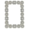 Olivia Riegel Medallion frame. Taking jeweled medallion as inspiration, these breath-taking frame are then adorned with faux pearls, Swarovski crystals, and white enamel. Sure to add dazzle to your favorite 5x7 photographs.