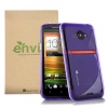 GreatShield Guardian S Series Slim Fit S-Line Design TPU Case for HTC EVO 4G LTE (Purple)