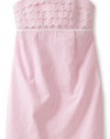 Lilly Pulitzer Girls 7-16 Carolina Dress, Hotty Pink Lucky Seersucker, 10