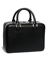 A chic, little tote to keep your skincare and makeup essentials organized when you leave home. Inspired by Bobbi's Caviar & Oyster Collection, this limited-edition case feels polished yet edgy in faux leather with a slipper-pink satin lining. Its silver zipper opens wide to reveal mesh compartments and a pocket on the side. A center pouch divider keeps full-size brushes neatly in a row while a travel-friendly handle makes it easy to grab and go. A chic, little tote to keep your skincare and makeup essentials organized when you leave home. Inspired by Bobbi's Caviar & Oyster Collection, this limited-edition case feels polished yet edgy in faux leather with a slipper-pink satin lining. Its silver zipper opens wide to reveal mesh compartments and a pocket on the side. A center pouch divider keeps full-size brushes neatly in a row while a travel-friendly handle makes it easy to grab and go.