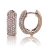 Effy Jewelry 14k Pink Gold Diamond Huggie Earrings (0.55 TCW)