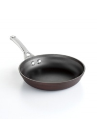Just right. The perfect kitchen companion, this elegant bronze piece features multiple layers of nonstick technology, a hard-anodized construction and stay-cool handles for an unrivaled combination of professional performance and everyday ease. Your go-to for frying eggs, sauteing onions, stir-frying veggies, searing steaks and more. Lifetime warranty. Just right. The perfect kitchen companion, this elegant bronze piece features multiple layers of nonstick technology, a hard-anodized construction and stay-cool handles for an unrivaled combination of professional performance and everyday ease. Your go-to for frying eggs, sauteing onions, stir-frying veggies, searing steaks and more. Lifetime warranty.