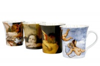 Konitz Angel 12-Ounce Mugs, Set of 4, Assorted Designs Konitz Angel 12-Ounce Mugs, Set of 4, Assorted Designs