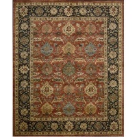 Nourison Rugs Jaipur Collection JA35 Brick Round 8' x 8' Area Rug Nourison Rugs Jaipur Collection JA35 Brick Round 8' x 8' Area Rug