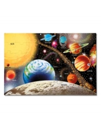 You'll need lots of space to assemble this beautifully illustrated 48-piece puzzle of our solar system. 2' x 3' when assembled, the extra-thick pieces are 20% thicker than the competition's. Its easy-clean surface keeps puzzle looking new. You'll need lots of space to assemble this beautifully illustrated 48-piece puzzle of our solar system. 2' x 3' when assembled, the extra-thick pieces are 20% thicker than the competition's. Its easy-clean surface keeps puzzle looking new.