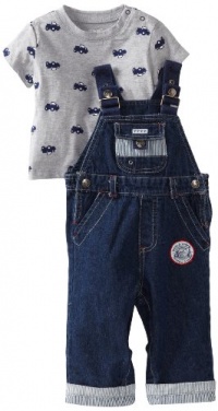 Little Me Baby-boys Infant Jeep Overall Set, Blue, 24 Months Little Me Baby-boys Infant Jeep Overall Set, Blue, 24 Months