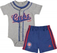 MLB Infant Chicago Cubs Jersey Short Set (Heather Grey, 12mos) MLB Infant Chicago Cubs Jersey Short Set (Heather Grey, 12mos)