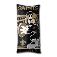 NFL New Orleans Saints Mickey Mouse Fold-Up Body Pillow NFL New Orleans Saints Mickey Mouse Fold-Up Body Pillow