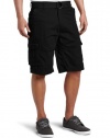 Southpole Men's Basic Cotton Twill Washed Cargo Short