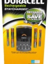 Duracell StayCharged Rechargeable NiMH Battery Value Pack with 4 AA, 4 AAA and Charger